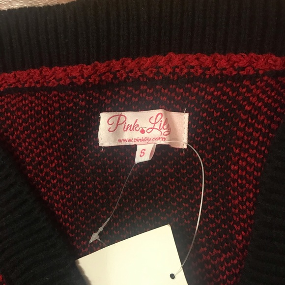 Buffalo Plaid Poncho/Cardigan - Picture 3 of 4